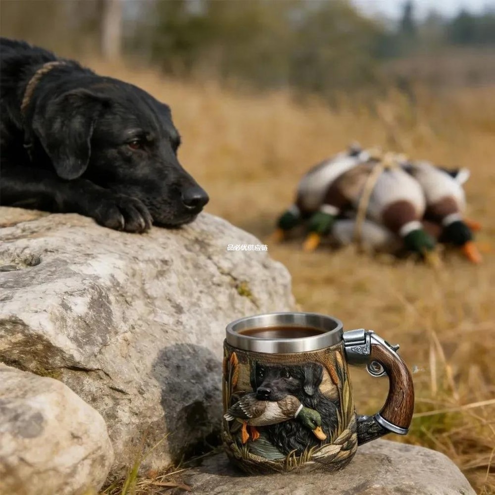 Hunter Special Duck Hunting Pattern Mug, Coffee & Water Cup, Perfect Gift for Men, Outdoor Camping