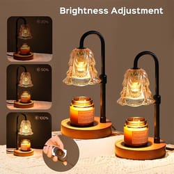 dimmable aromatherapy candle warmer lamp adjustable brightness fragrance diffuser with light home decor bedroom living room