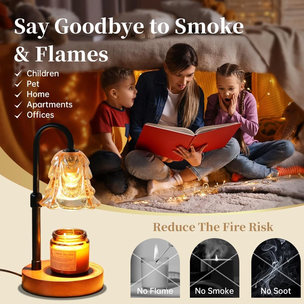 Dimmable Aromatherapy Candle Warmer Lamp Adjustable Brightness Fragrance Diffuser With Light Home Decor Bedroom Living Room