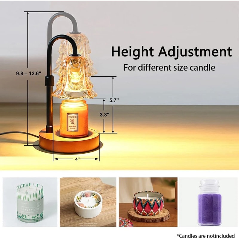 Dimmable Aromatherapy Candle Warmer Lamp Adjustable Brightness Fragrance Diffuser With Light Home Decor Bedroom Living Room