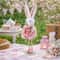 Cute Easter Bunny Figurine With Flower Skirt, Fabric Holiday Decoration for Living Room Home Decor