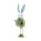 Cute Easter Bunny Figurine With Flower Skirt, Fabric Holiday Decoration for Living Room Home Decor