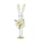 Cute Easter Bunny Figurine With Flower Skirt, Fabric Holiday Decoration for Living Room Home Decor
