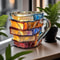 Large Capacity Coloring Book Glass Mug Coffee Cup Gift For Office And Home Thickened Handle 1
