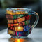 Large Capacity Coloring Book Glass Mug Coffee Cup Gift For Office And Home Thickened Handle 4