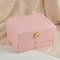 Textured Leather Jewelry Box, Three-Tier Storage for Bracelets, Rings, Earrings, with Metal Clasp, Gift Box Organizer