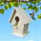 Wooden Bird Nest, Bird Feeder, Mini Wooden Birdhouse, Garden Hanging Birdhouse for Creative Yard Decoration