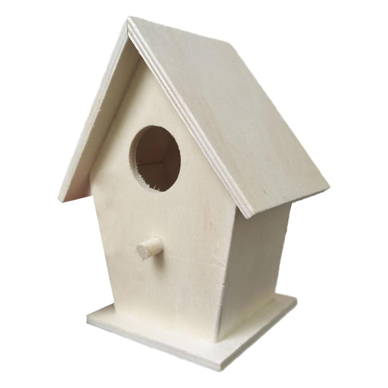 Wooden Bird Nest, Bird Feeder, Mini Wooden Birdhouse, Garden Hanging Birdhouse for Creative Yard Decoration