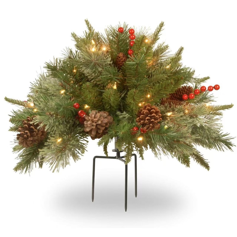 Outdoor Floor-Mounted Luminous Christmas Tree, Simulated Artificial Pine Needles for Vibrant Holiday Decorations