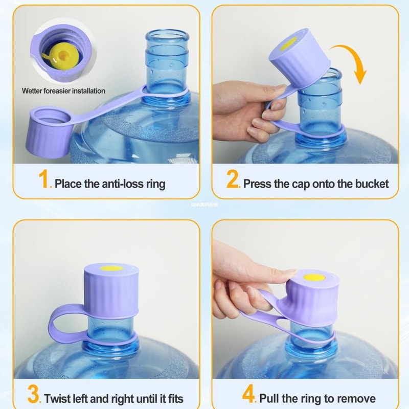 Anti-Drop Bottle Cap Design, Ideal Bottle Openings for Household Use and Convenience