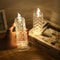 LED Crystal Candle Light Table Lamp, Rose Projection Atmosphere Light for Weddings & Parties