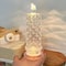 LED Crystal Candle Light Table Lamp, Rose Projection Atmosphere Light for Weddings & Parties
