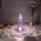 LED Crystal Candle Light Table Lamp, Rose Projection Atmosphere Light for Weddings & Parties
