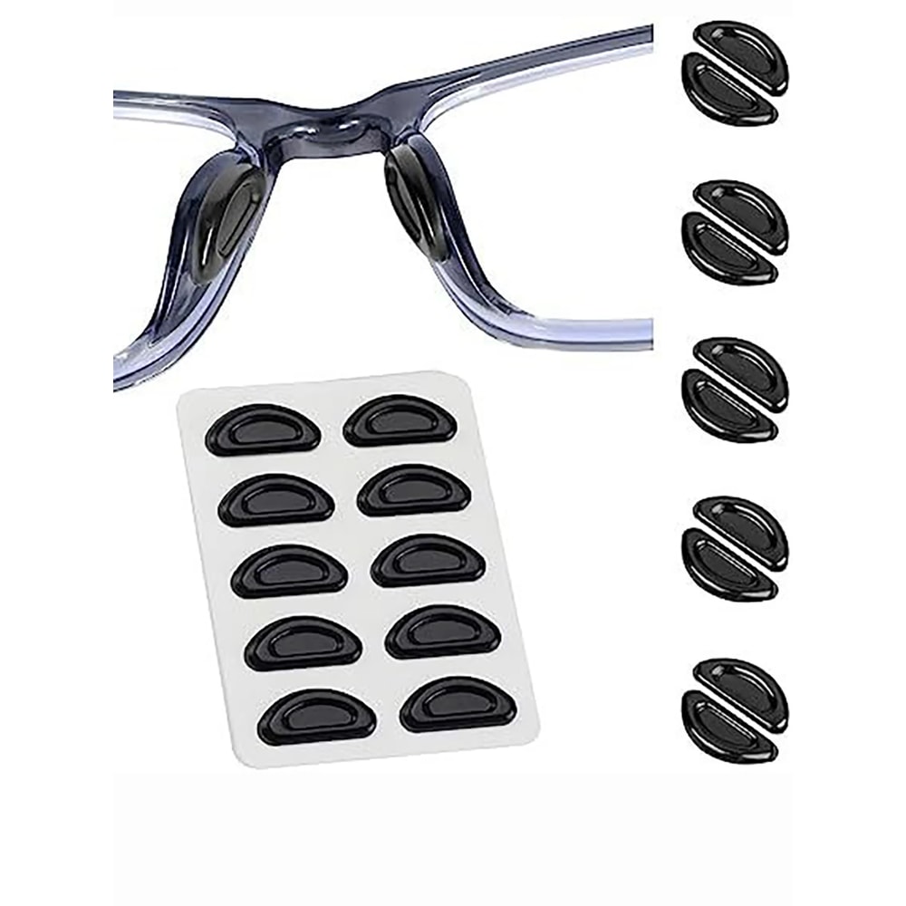 Soft Anti-Slip Nose Pads, Non-slip Silicone Nose Pad For Glasses, Eyeglasses, and Sunglasses, Reading Glasses Accessorie