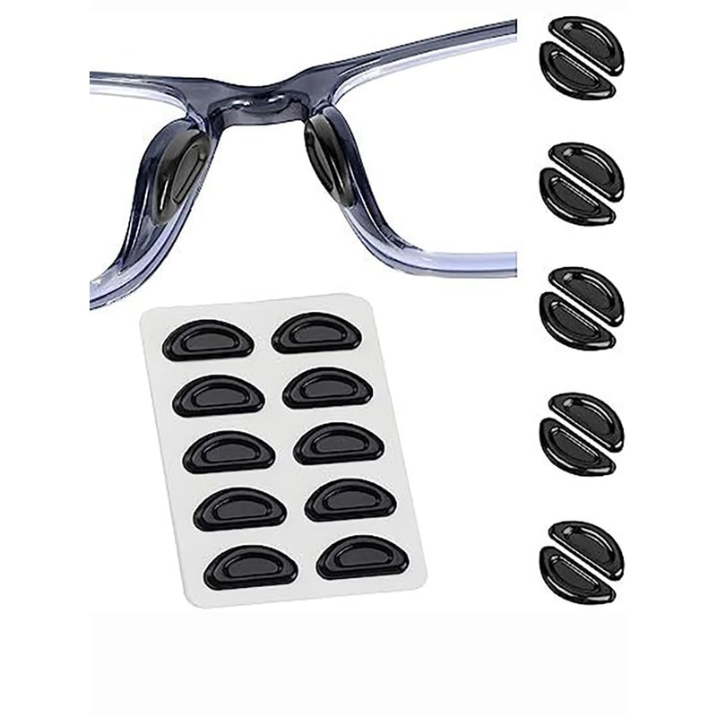 Soft Anti-Slip Nose Pads, Non-slip Silicone Nose Pad For Glasses, Eyeglasses, and Sunglasses, Reading Glasses Accessorie