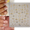 Gold Foil Devil's Eye Nail Stickers, Embossed Eyes, Sun & Stars - Perfect for Nails, Phones, Laptops, and Decorations