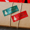 Vintage Kraft Paper Christmas Tree Sealing Stickers, Hot Stamping Gift Stickers, Decorative Baking Packaging Stickers