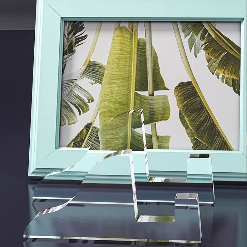 Medal Certificate Desktop Ornament, Transparent Acrylic Photo Frame Stand, Display Cabinet Base Stand