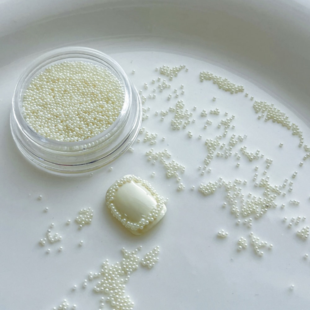 DIY Pastel Pink White Resin Pearl Decor, Dopamine Color Caviar Nail Beads for Elegant Nail Art, Perfect for Women & Girl