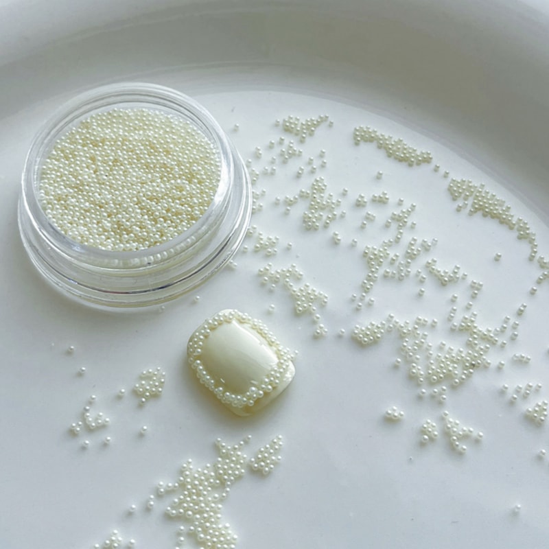 DIY Pastel Pink White Resin Pearl Decor, Dopamine Color Caviar Nail Beads for Elegant Nail Art, Perfect for Women & Girl