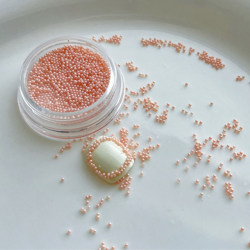 DIY Pastel Pink White Resin Pearl Decor, Dopamine Color Caviar Nail Beads for Elegant Nail Art, Perfect for Women & Girl