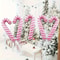 Wind Pink Christmas Party Decoration, Large Pink and White Cane Balloon for Birthday Wedding, Aluminum Film Balloon