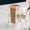 High-end Transparent Toothpick Holder, Creative Rectangular Storage Box, Thickened Design for Durability