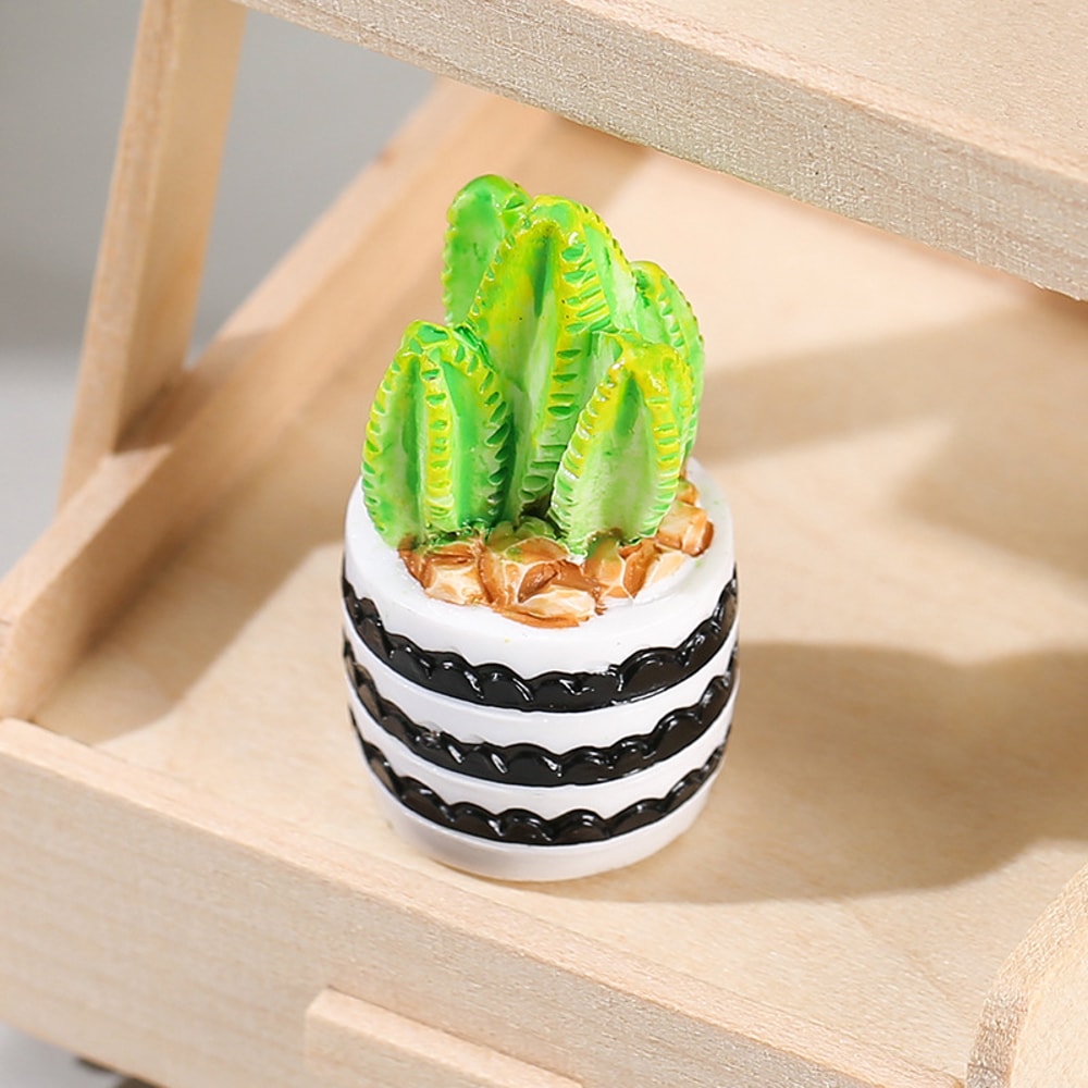 Cute Cactus Plant Potted Plants, Succulent Potted Ornaments, Indoor Desktop Decoration