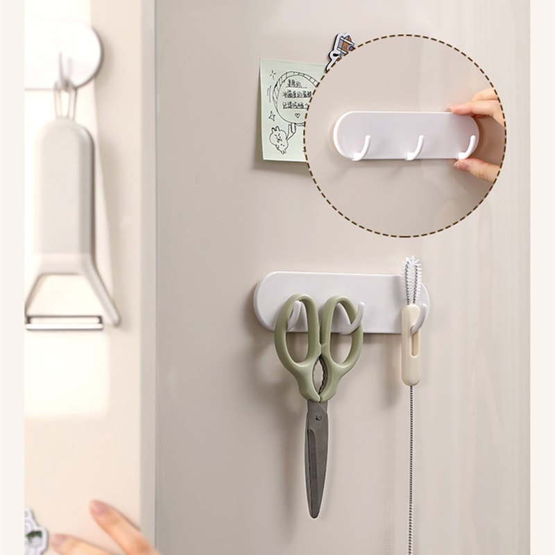 Magnetic Refrigerator Hook, Punch-Free Kitchen Side Hanger, Microwave Oven Iron Door Washing Machine Wall Hook