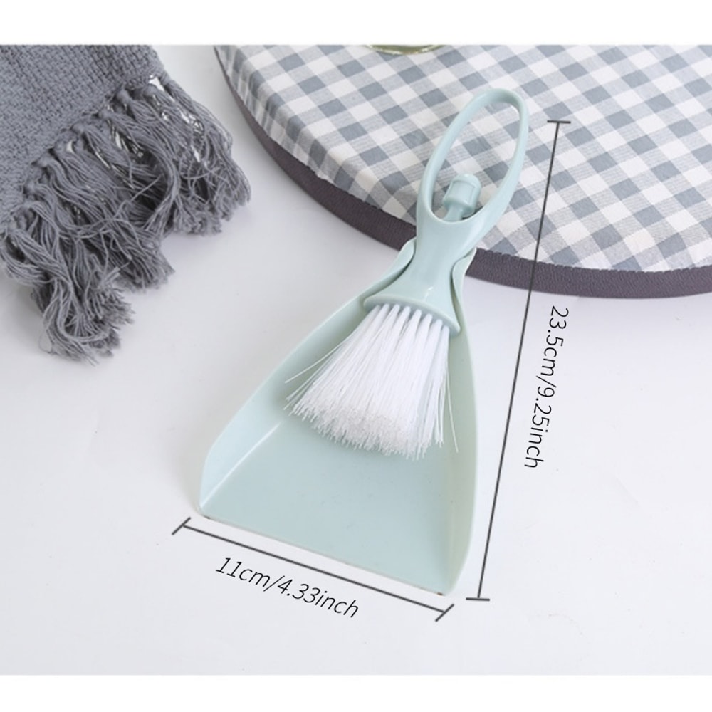 Mini Dustpan and Broom Set, Drawer and Desktop Cleaning Brush, Kitchen and Dining Table Brush