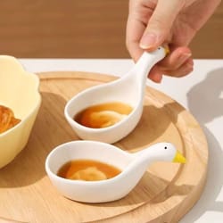 kitchen sauce plate, swan shaped seasoning plate for hot pot, salad