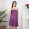 NonWoven Disposable Purple Salon Bath Dress Strapless Suitable For Spa Sauna Salon 2