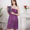 NonWoven Disposable Purple Salon Bath Dress Strapless Suitable For Spa Sauna Salon 4