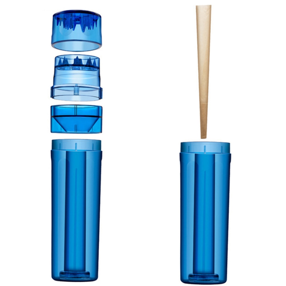 All-in-One Smoking Device, Plastic Grinder Jar PC for Easy Grinding