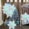 Winter Festival Transparent Colorful Snowflake Aluminum Foil Balloons, Christmas New Year Party Decorations