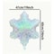 Winter Festival Transparent Colorful Snowflake Aluminum Foil Balloons, Christmas New Year Party Decorations
