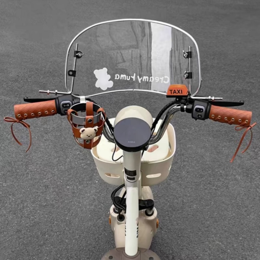Retro Leather Handlebar Cover, Universal Motorcycle, Bicycle Brown Rope Decoration, Non-slip