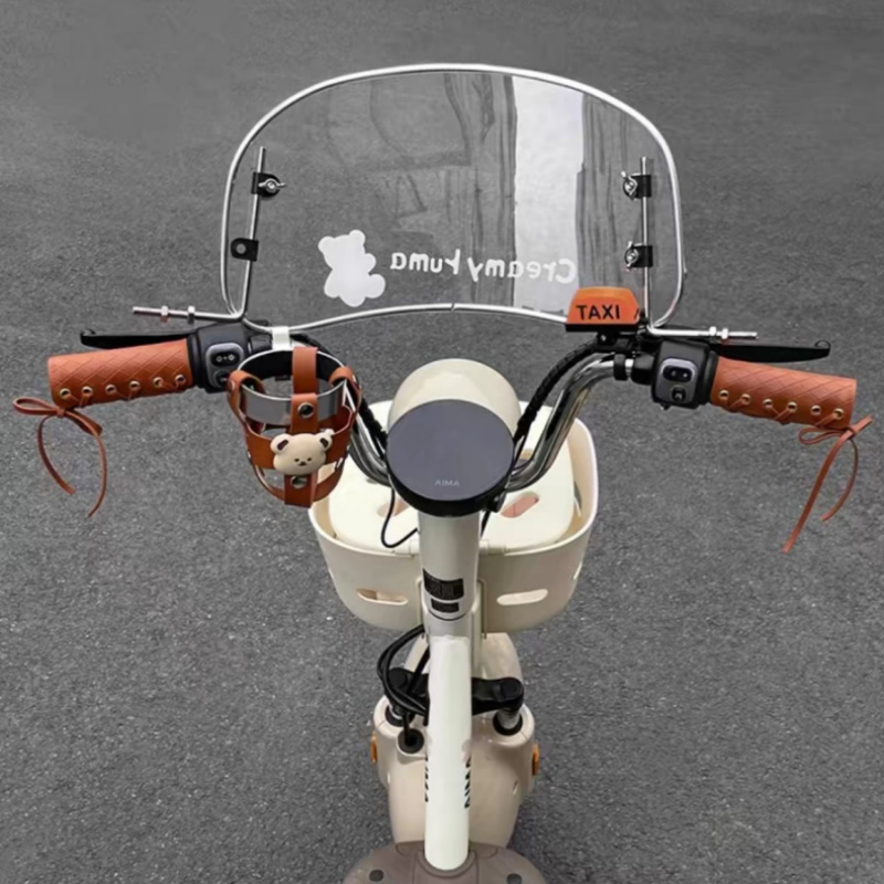 Retro Leather Handlebar Cover, Universal Motorcycle, Bicycle Brown Rope Decoration, Non-slip
