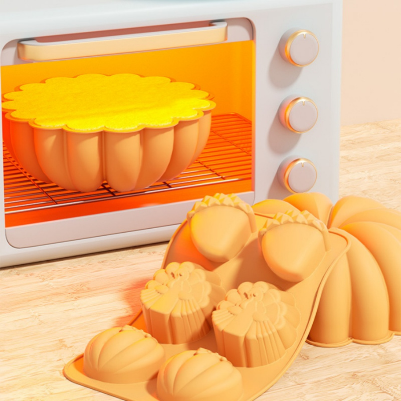 Pumpkin Maple Leaf Turkey Silicone Thanksgiving Chocolate Mold, Cake Cookie Ice Cube Mold for Harvest Festival