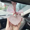 Love Heart Car Air Freshener, Valentine's Day Aromatherapy Pendant, Hanging Decoration for Bathroom
