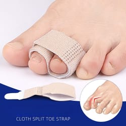 elastic band hallux valgus corrector for day and night use, middle toe separator for men and women