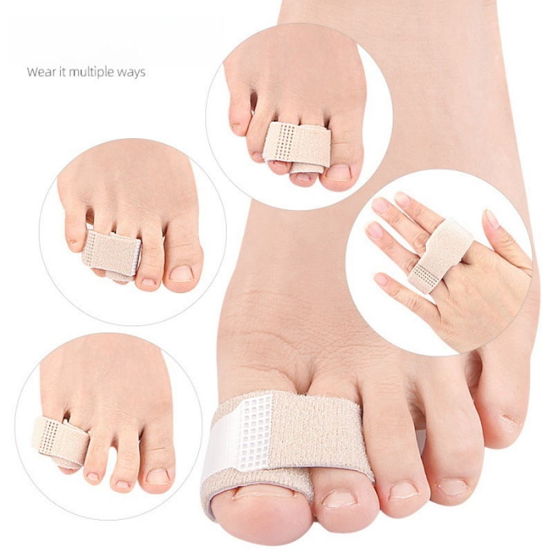 Elastic Band Hallux Valgus Corrector for Day and Night Use, Middle Toe Separator for Men and Women