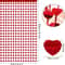 Heart Hanging Curtain for Valentine's Day, Engagement Wedding Anniversary Party, Window Door Curtain Decoration