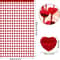 Heart Hanging Curtain for Valentine's Day, Engagement Wedding Anniversary Party, Window Door Curtain Decoration