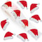 Laser Christmas Hat Stickers, Cartoon Decoration Stickers, Gift Packaging Box Sealing Labels for Envelopes and Gift Bags