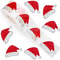 Laser Christmas Hat Stickers, Cartoon Decoration Stickers, Gift Packaging Box Sealing Labels for Envelopes and Gift Bags