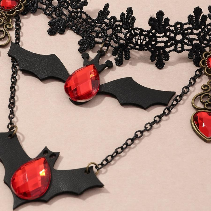 Halloween Necklace Gothic Pendant Party Costume Dress-Up Necklace Holiday Gift