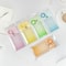 Gradient Pink Transparent Sliding Cover Card Holder With Keychain For Work Student ID Bus Transport 1
