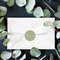 Round Heart Thank You Stickers Spring Green Envelope Sealing Gift Packaging Stickers For Baking Sui 4