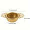 Gold Household Tea Strainer, Stainless Steel Tea Filter with Double Ear Tea Filter